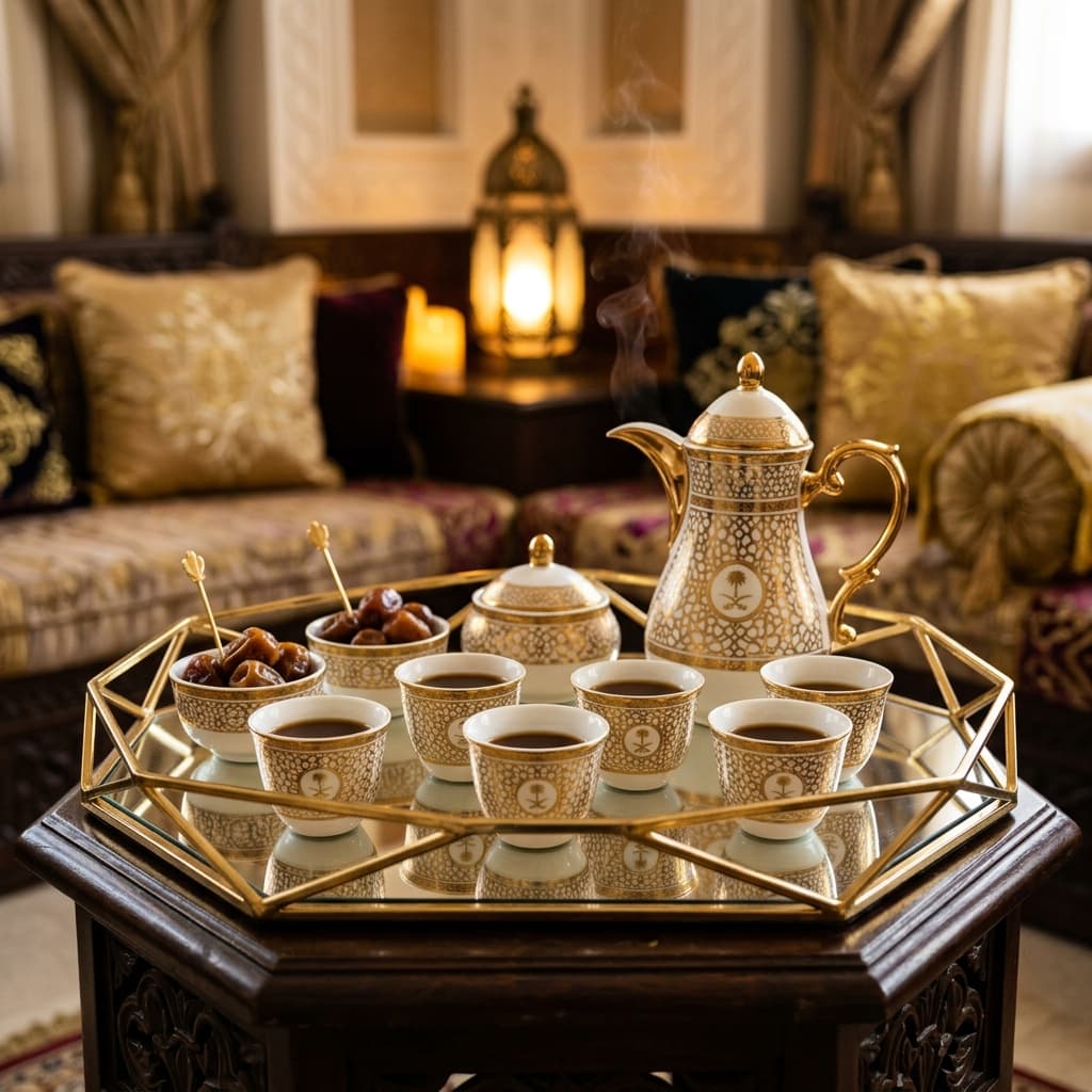 طقم فناجين الكريستال